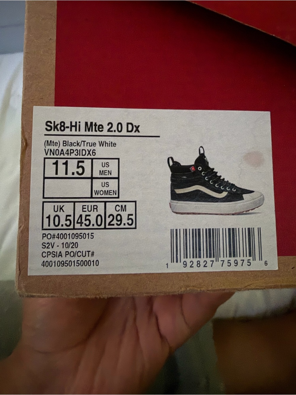 Vans Sk8-Hi Mte 2.0 Dx Black and White High-Top Sneakers